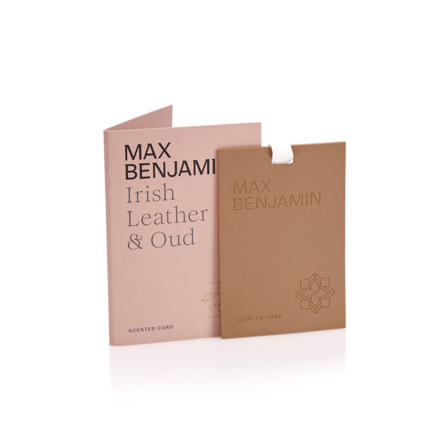 Irish leather and oud Luxury Scented Card Max Benjamin