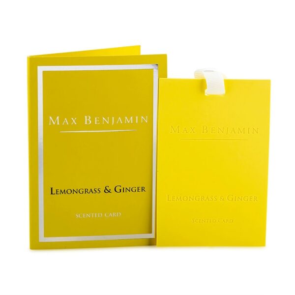 Lemongrass & Ginger Luxury Scented Card Max Benjamin