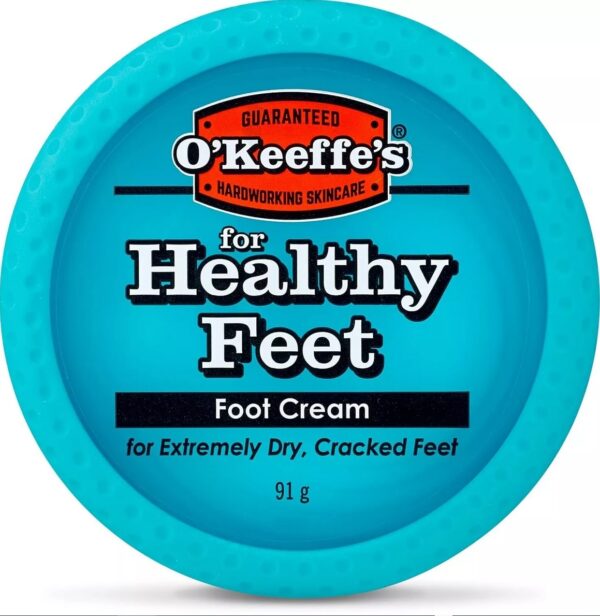 O'Keeffe's Healthy Feet foot cream, extremely dry, cracked feet, jar