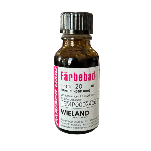 Paris Oxide for blackening silver and copper 20 ml