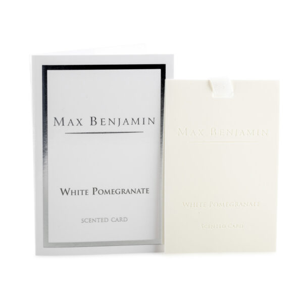 White Pomegranate Luxury Scented Card Max Benjamin