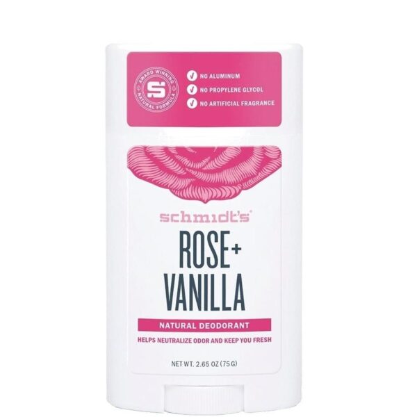 Natural Deodorant Rose Vanilla Schmidt's Naturals