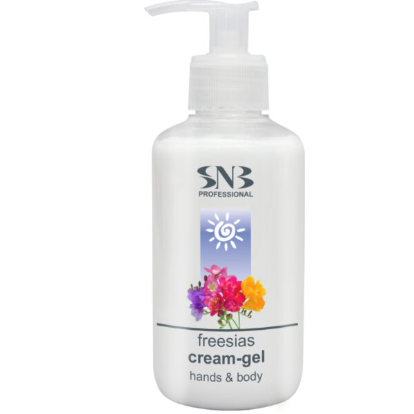 SNB Professional Hands and Body Cream-Gel Freesias 250 ml.