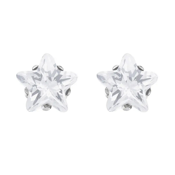 Studex Tiffany Cubic Zirconia star white earrings ear-studs 7522-0402