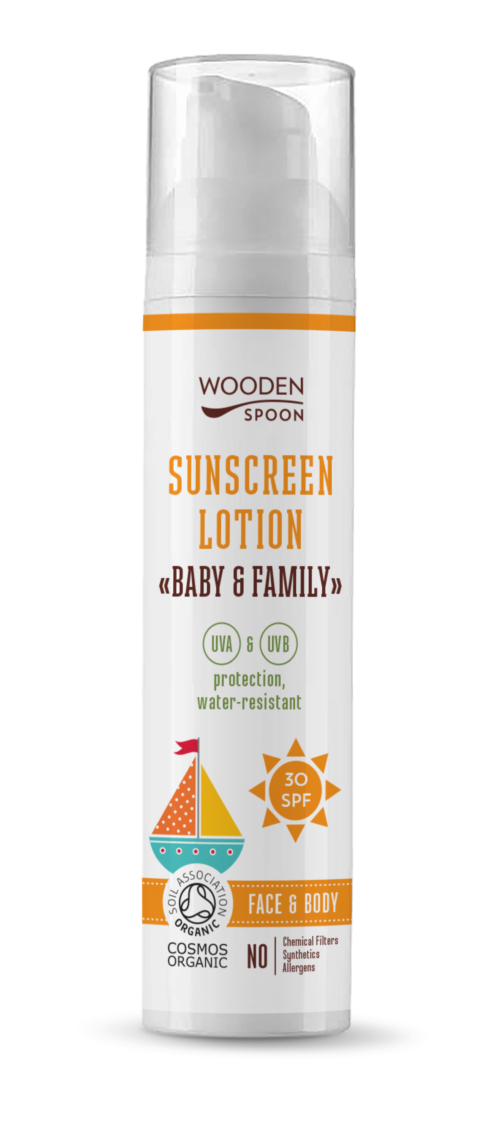 Sunscreen Lotion "Baby&Family" SPF30 WOODEN SPOON 100 ml.