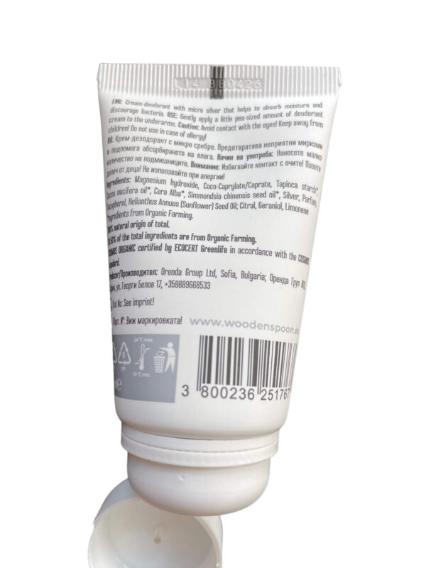 Organic Certified Silver Deo Cream - Image 3