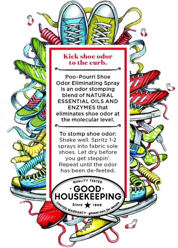 Poo-Pourri Shoe Odor Eliminating Spray 59 ml. - Image 4